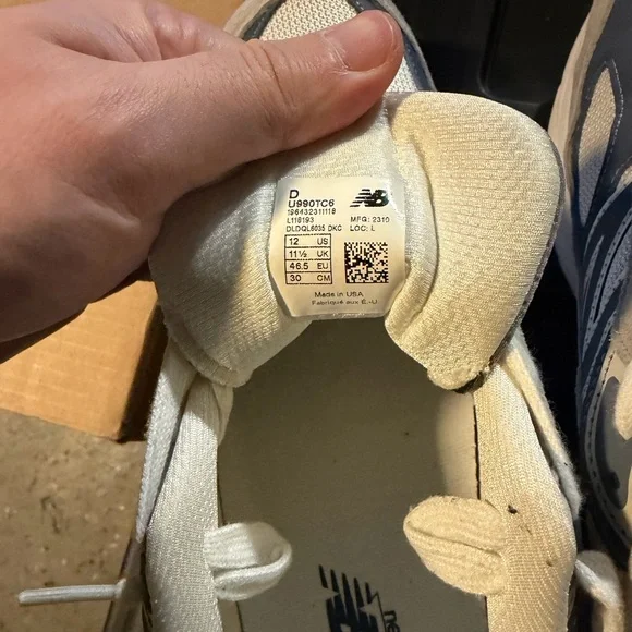 New Balance 990v6 made in USA grey day size 12 - Picture 6 of 7